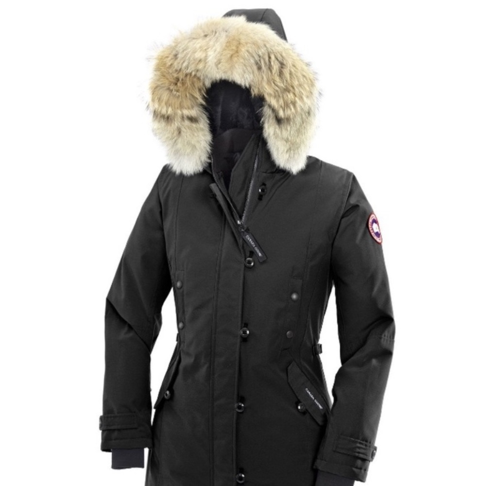 Canada Goose “Kensington” Parka with Fur Hood - Black